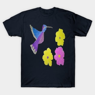 Hummingbird and Flowers T-Shirt